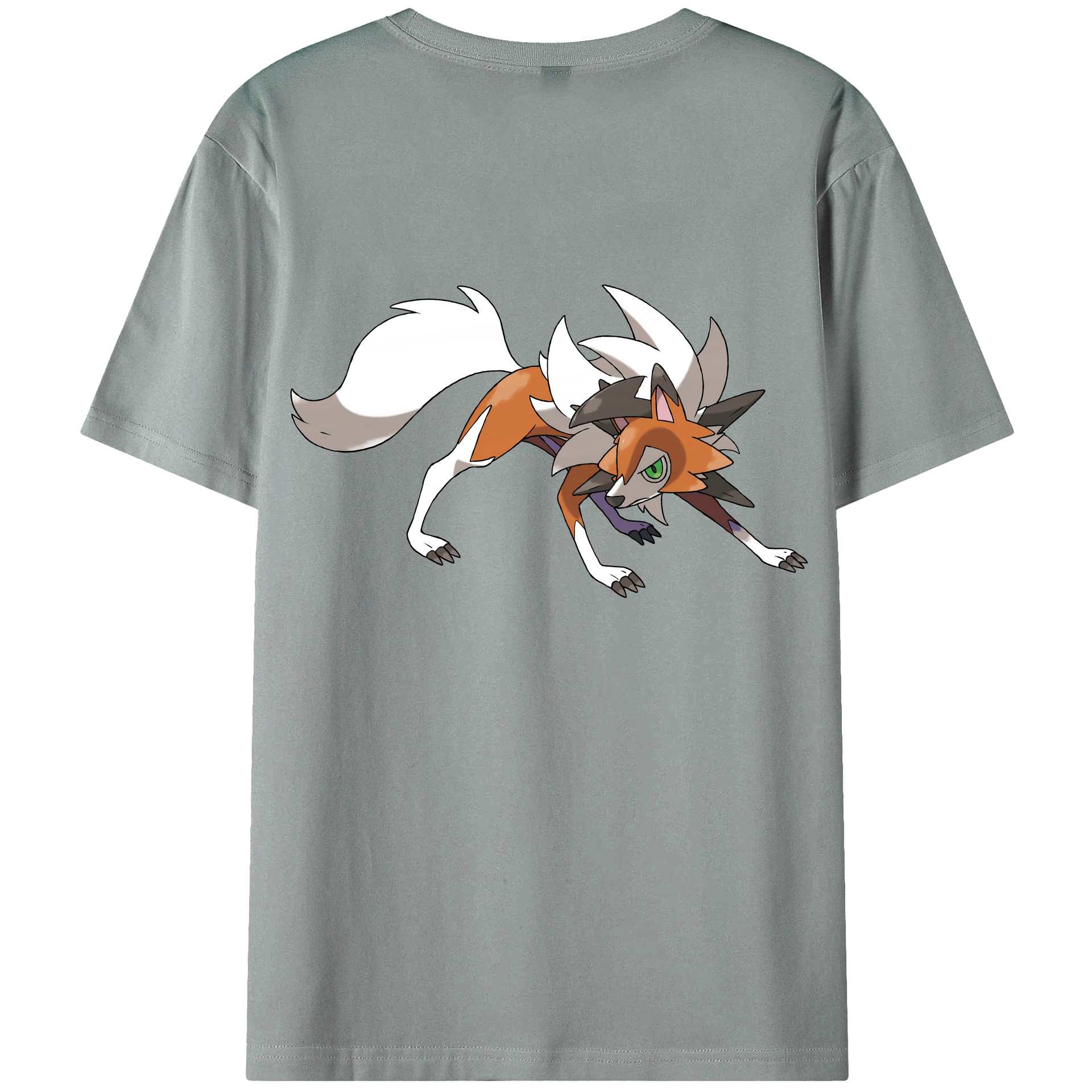 （画像用） ポケットモンスター Pokémon 綿100％ メンズ半袖Tシャツ（バックプリント） 通気性